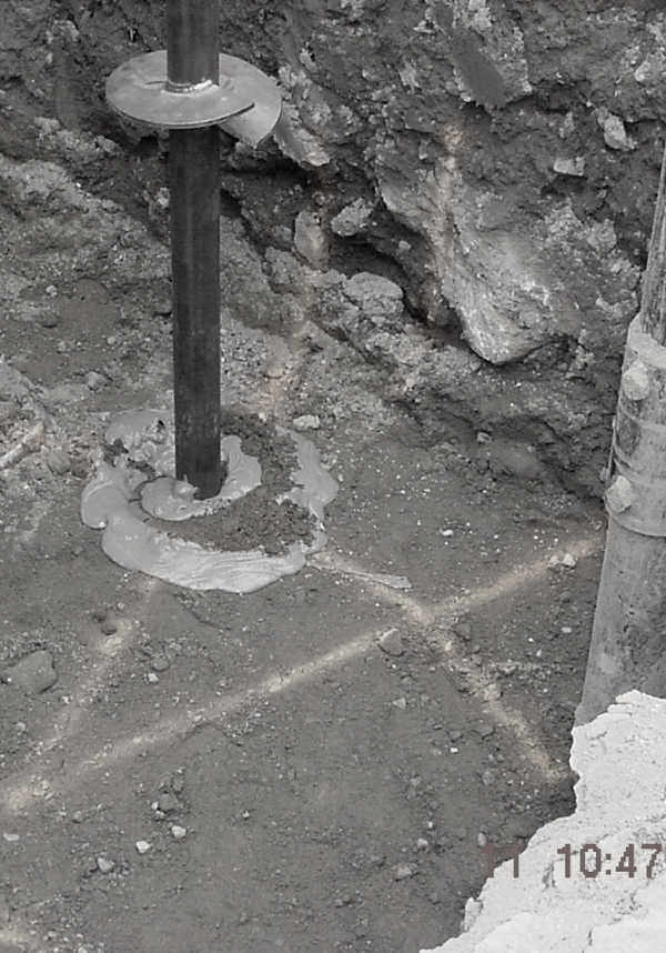 Heli-max grouted pile